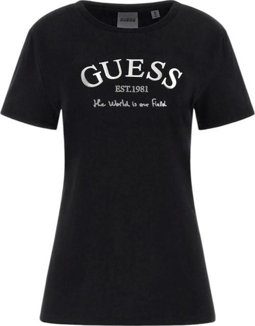 Kadın Siyah Ön Logolu T-Shirt