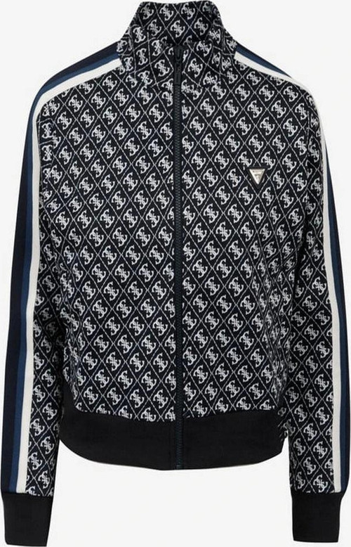 Kadın Siyah Jakarlı 4G Logolu Ceket