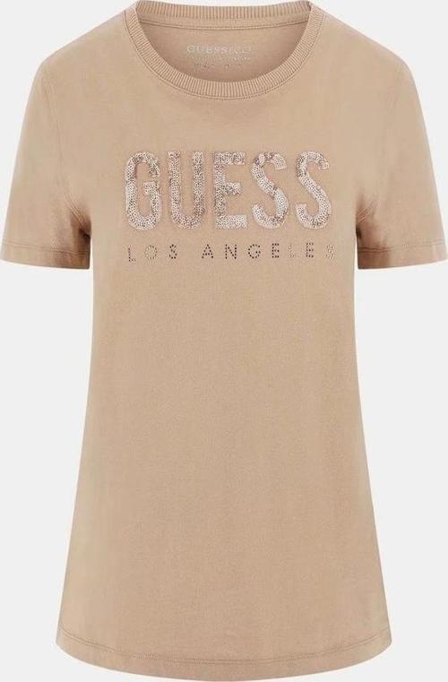 Kadın Bej Desenli T-Shirt