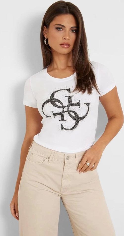 Kadın Beyaz Logolu T-shirt