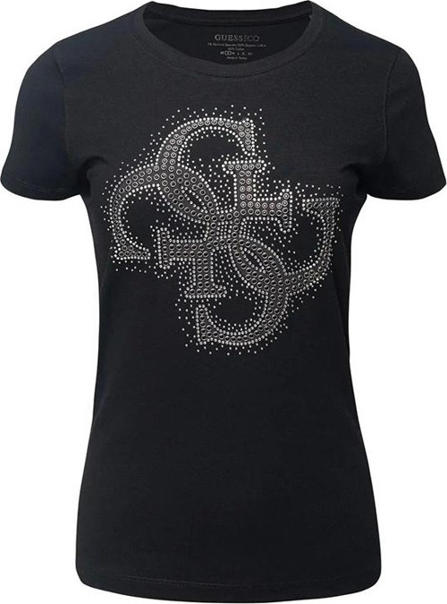 Kadın Siyah Logolu T-shirt