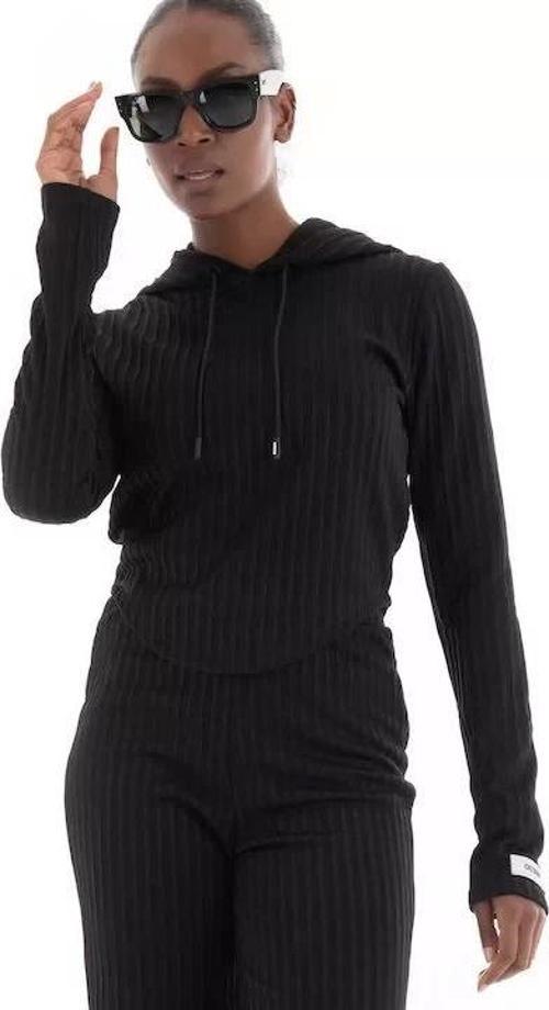 Kadın Siyah Kapüşonlu Sweatshirt