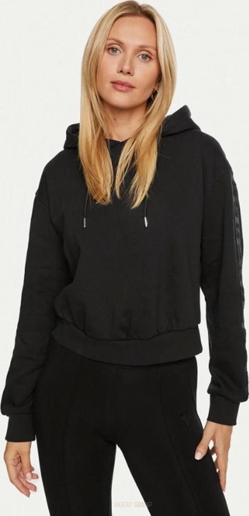 Kadın Siyah Logolu Sweatshirt