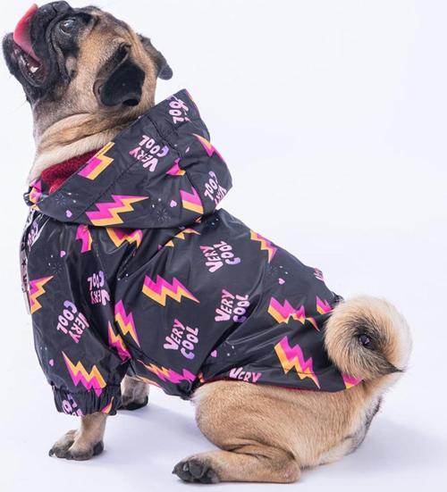 Cool Polarlı Köpek Montu Köpek Yağmurluk Köpek Kıyafeti Köpek Elbisesi L