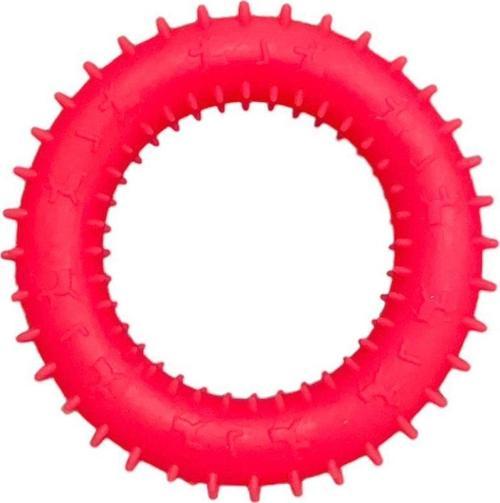 Plastik Dikenli Simit Köpek Oyuncağı Pembe