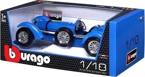 12062 Burago 1:18 Bugatti Type 59 1934 Mavi Model Araba