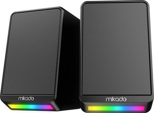 MD-178 2.0 3W*2 Siyah RGB Aydınlatmalı USB + 3.5mm USB 5V Hoparlör