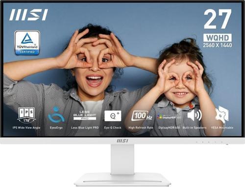 27" Pro MP273QW E2 2560X1440 (Wqhd) 16:9 Flat IPS 100Hz 1ms Adaptıve-Sync Beyaz Monıtor