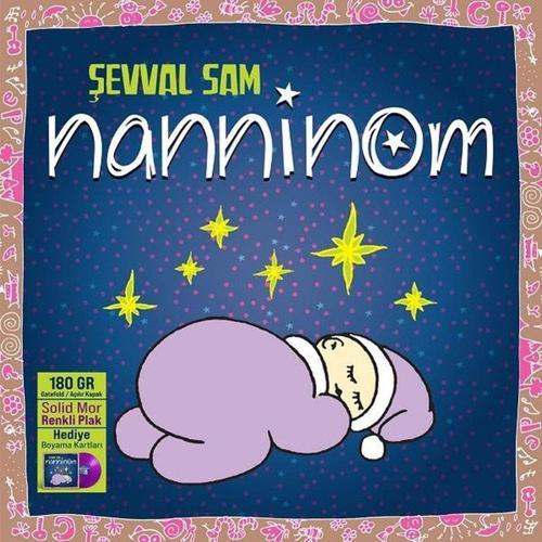 Şevval Sam Nanninom Plak (Solid Mor Renk Plak) Hediye Boyama Kartları