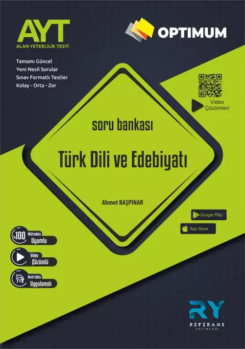 AYT Optimum Türk Dili ve Edebiyatı Soru Bankası Akıllı Tahta Uyumlu