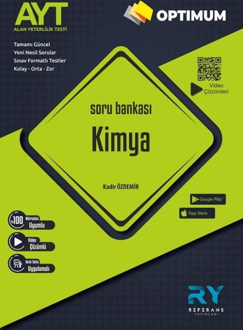 2022 Optimum AYT Kimya Soru Bankası Video Çözümlü