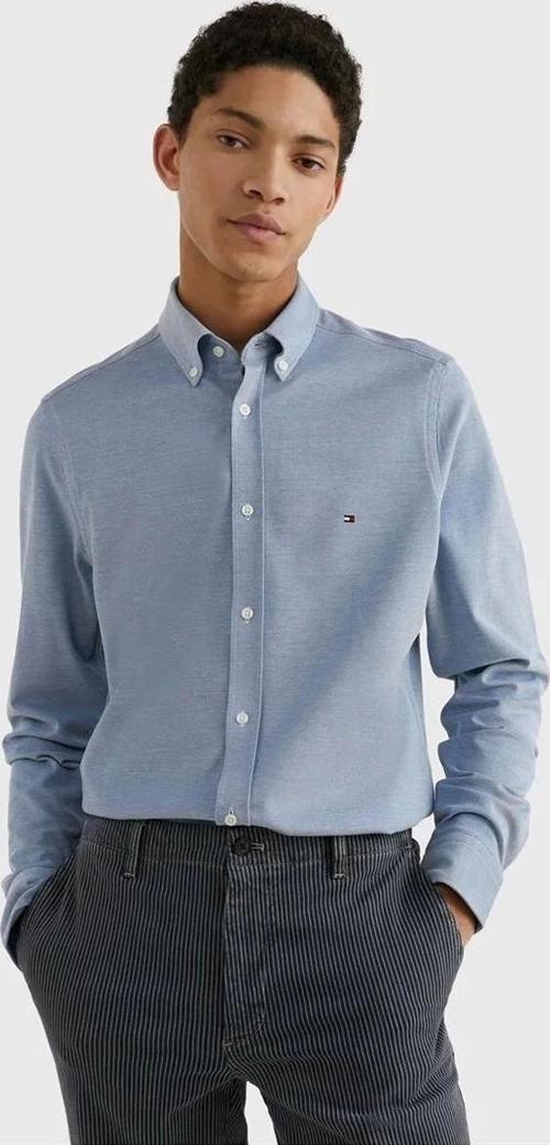 Erkek Normal Gömlek Yaka Mavi Gömlek