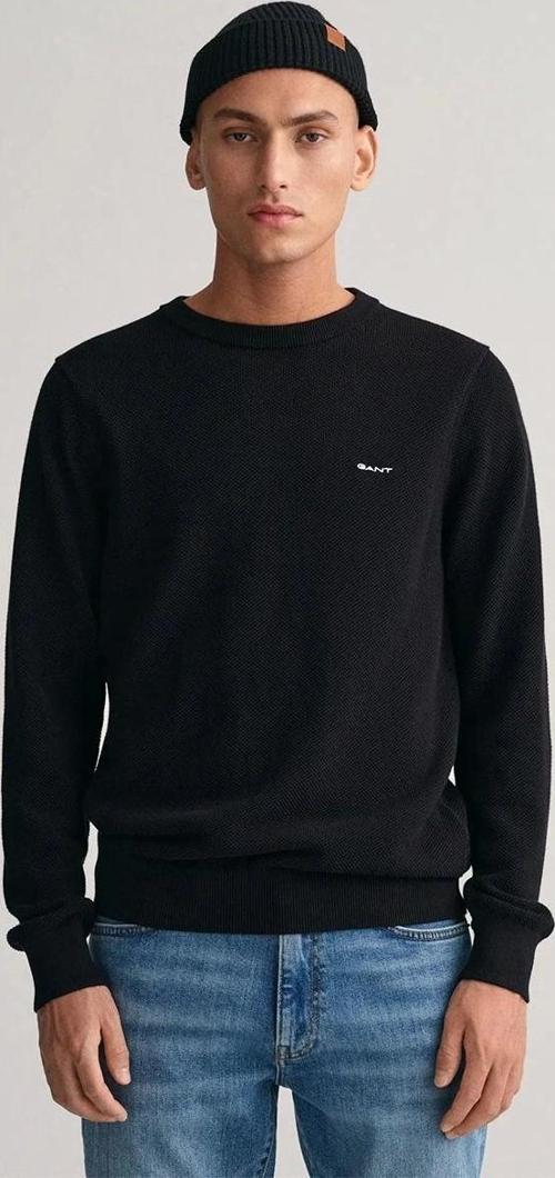 Erkek Siyah Regular Fit Kazak