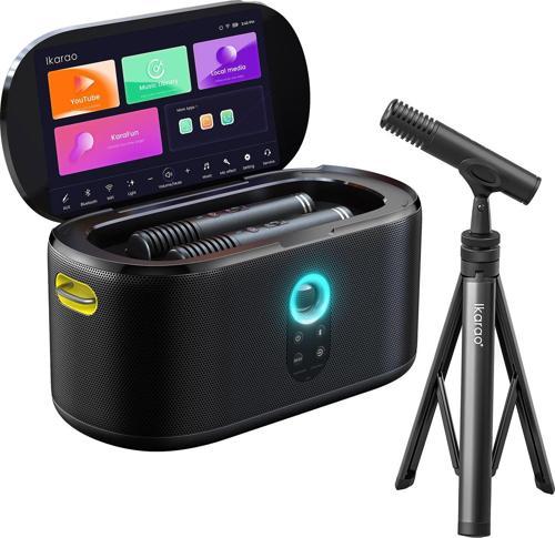 Partybox Mikrofon Standlı Shell S1 280W Karaoke Bluetooth Hoparlör Seti-TYS125MIC