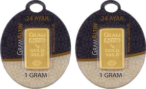 2 Adet 24 Ayar Gram Altın