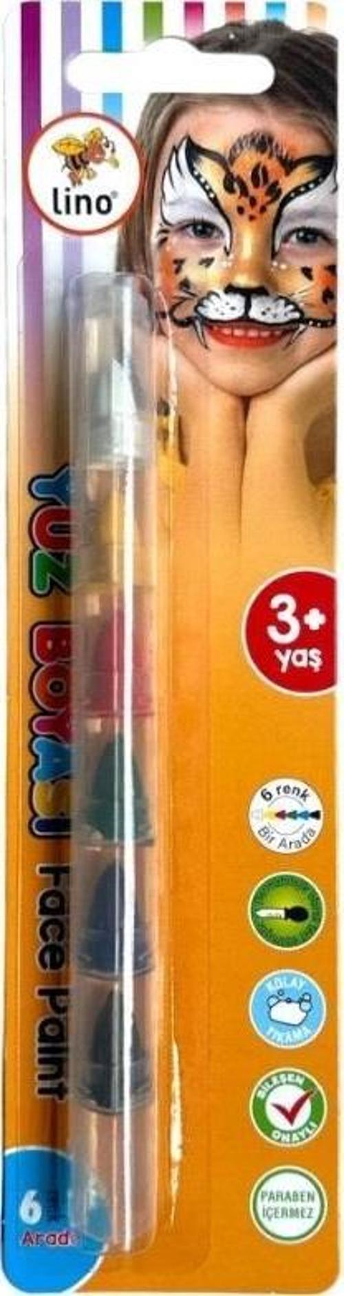 Yüz Boyası 6In1 6 Renk Bir Arada Yıkanabilir ln-902
