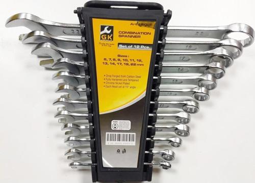 Gk Tools Kombine Anahtar Takımı 12'li Düz Yıldız 6x22 mm