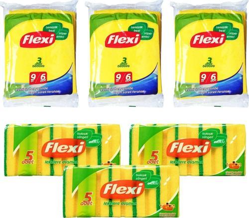 Temizlik Bezi ve Bulaşık Süngeri 6 lı Avantaj Paketi