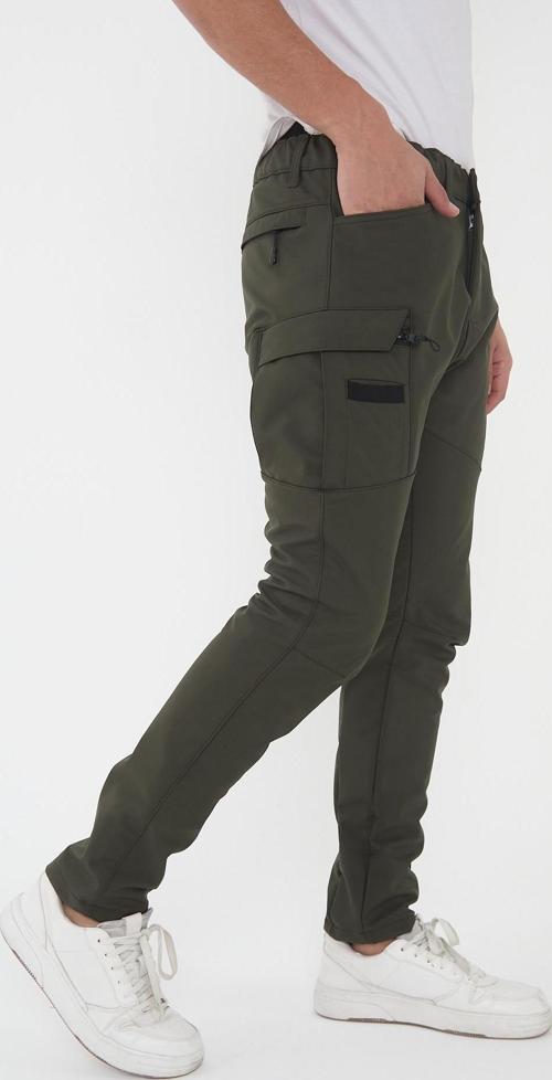 Camp592 Outdoor Softshell Su Ve Rüzgara Dayanıklı İçi Polarlı Kışlık Erkek Taktik Pantolon