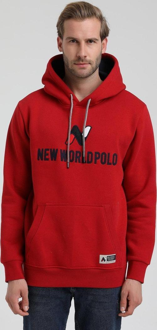 Kapüşonlu Kırmızı Slim Fit Hoodie 22FWM64032