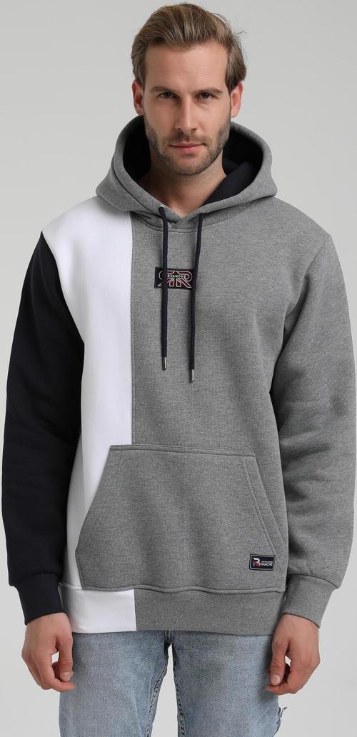 Kapüşonlu Gri Slim Fit Hoodie 22FWM64033