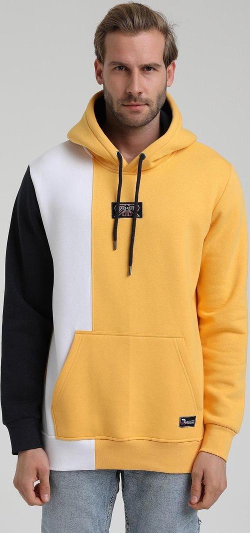 Kapüşonlu Hardal Slim Fit Hoodie 22FWM64033
