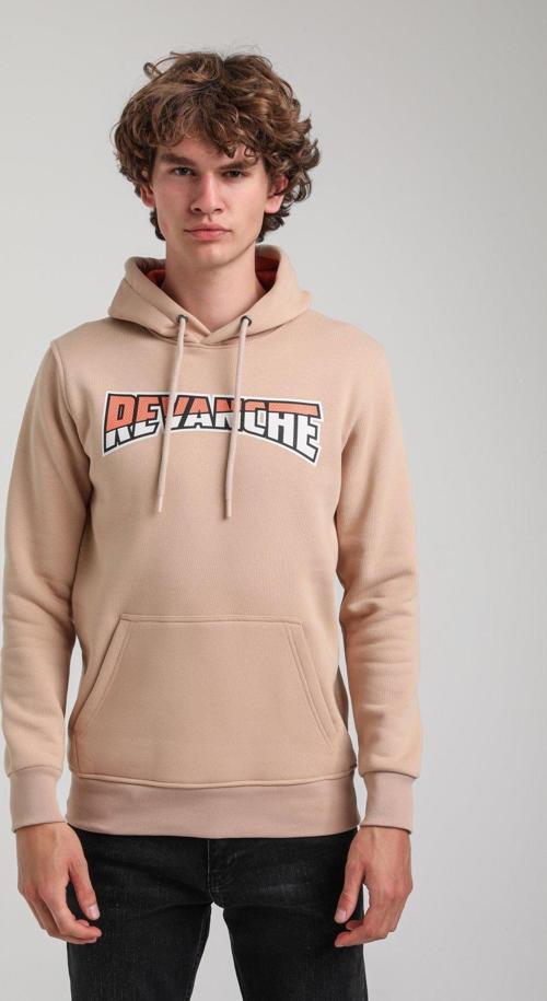 Kapüşonlu Bej Slim Fit Hoodie 23FWM64058