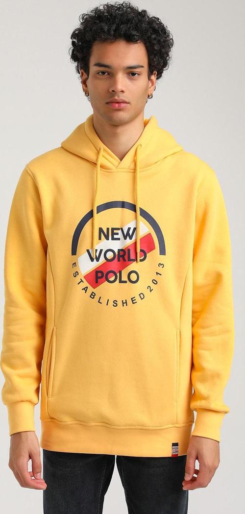 Kapüşonlu Hardal Slim Fit Hoodie 23FWM64049