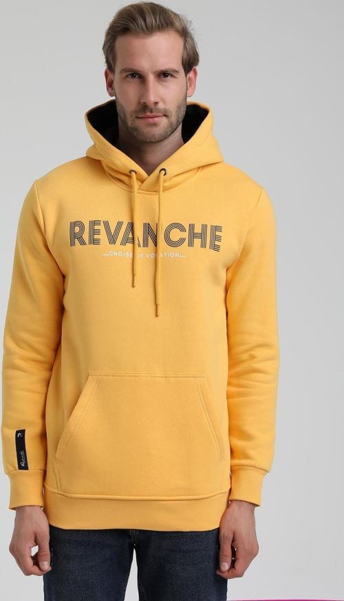 Kapüşonlu Hardal Slim Fit Hoodie 22FWM64031