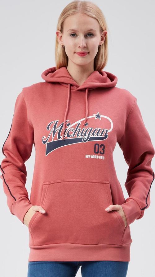 Kapüşonlu Kadın Kestane Slim Fit Sweatshirt 24FWW64079