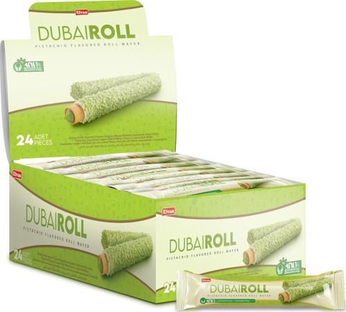 Dubai Roll Gofret 18 Gr. 24 Adet (1 Kutu)
