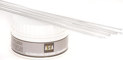 ALÜMİNYUM KAYNAK TELİ 2,4 MM (10 ADET) + ALÜMİNYUM KAYNAK DEKAPANI 250 GR