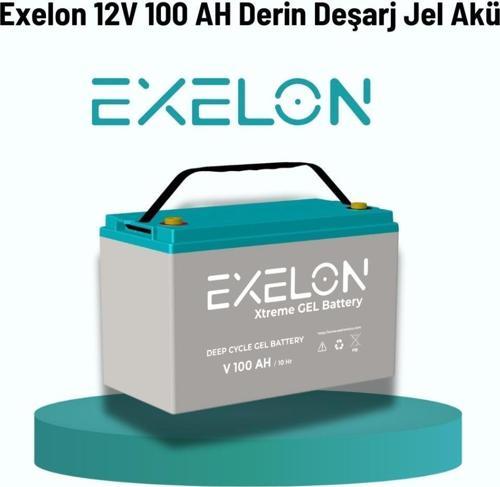 Exelon 12 Volt 100 Amper Jel Akü Derin Döngü Deep Cycle