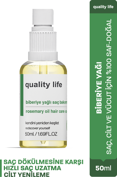 Biberiye Yağı - Saç ve Cilt Bakımı - Complex Bakım - Saç Dökülmesine Karşı Serum - Hızlı Saç Uzatma