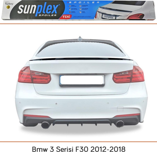 Bmw 3 serisi F30 Spoiler Piano Black 2012-2018 arası modellere uyumlu Sunplex