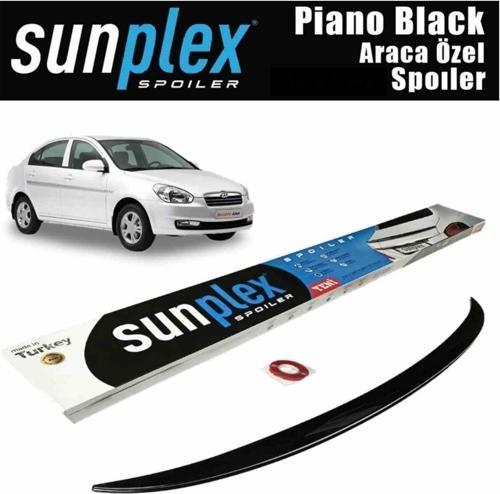 Hyundai Accent Era Spoiler Piano Black 2006-2013 arası modellere uyumlu Sunplex