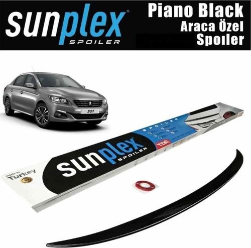 Peugeot 301 Spoiler Piano Black 2012-2021 arası modellere uyumlu Sunplex