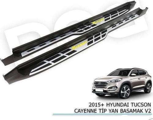 Hyundai Tucson yan basamak 2015 ve Sonrası cayenne tip