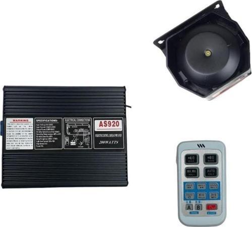 Space Mikrofonlu Metal Siren Uzaktan Kumandalı -SSSR45-1