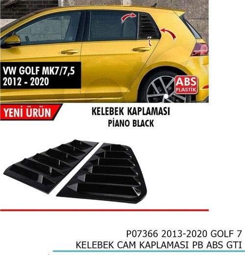 Vw Golf 7-7.5 Piano Black Kelebek Cam Kaplama 2012-2020 Arası Uyumlu