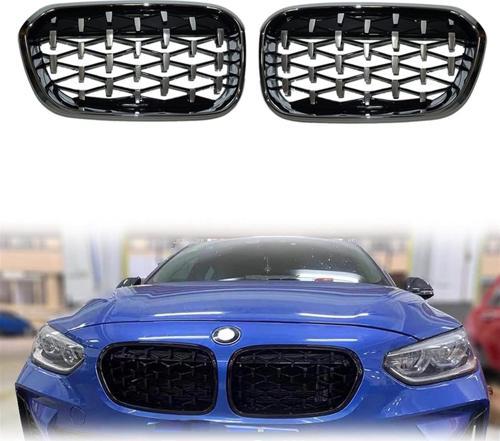 Bmw f20 diamond ön panjur ızgara 2012-2015 arası krom-siyah