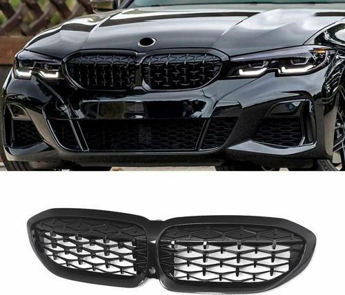 Bmw g20 diamond ön panjur ızgara 2019 sonrası  krom-siyah