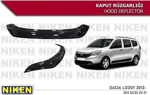 Dacia Lodgy Kaput Rüzgarlığı Koruyucu 2012 sonrası
