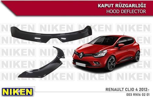 Renault Clio 4 Kaput Rüzgarlığı Koruyucu 2012-2019 arası