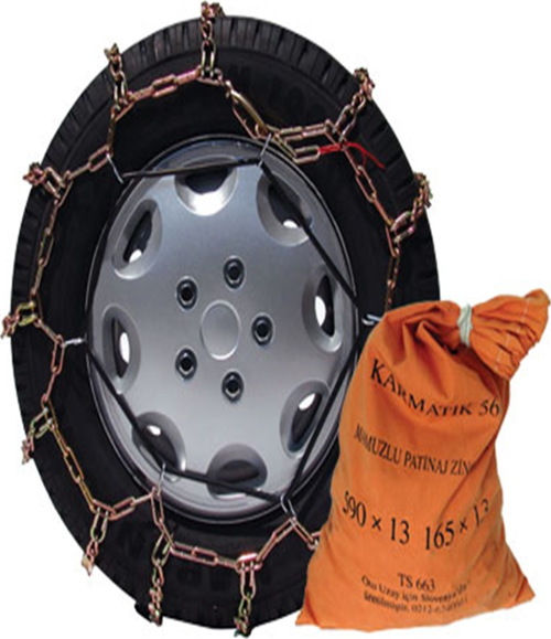 135-70-13 Ebatlarına Uyumlu Mahmuzlu Karmatik Kar Patinaj Zinciri Space