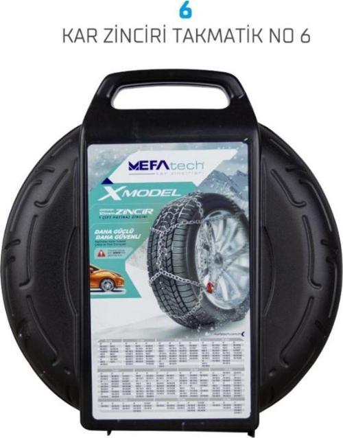 180/65x365 Ebatlarına Uyumlu Takmatik X tipi Kar Patinaj Zinciri Mefatech