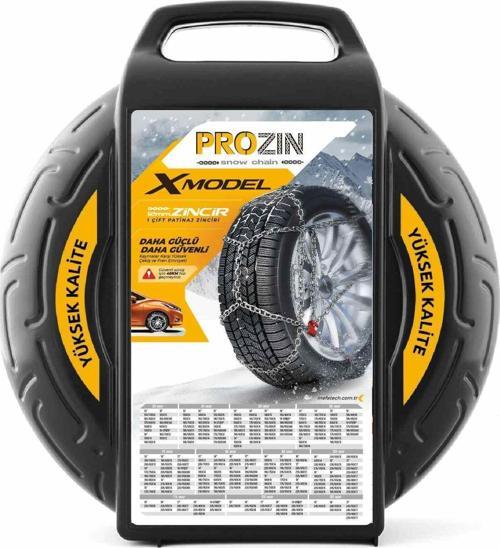 590x13 Ebatlarına Uyumlu Takmatik X tipi Kar Patinaj Zinciri Prozin