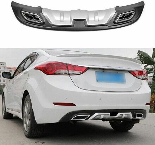 Hyundai Elantra çift Egzoz görünümlü difüzör gri 2014-2016 arası modeller