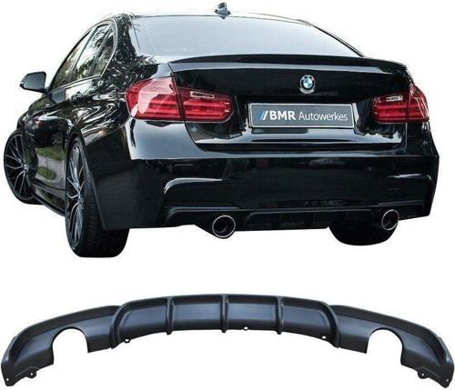 Bmw F30 arka tampon difüzörü 2 çıkış m-performance 2012-2018