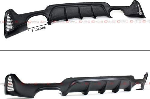 Bmw F32 arka tampon difüzörü 4 çıkış m-performance pianoblack 2012-2018